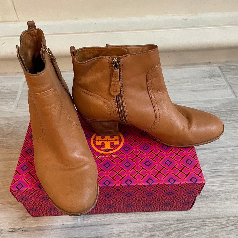 Tory Burch leather booties